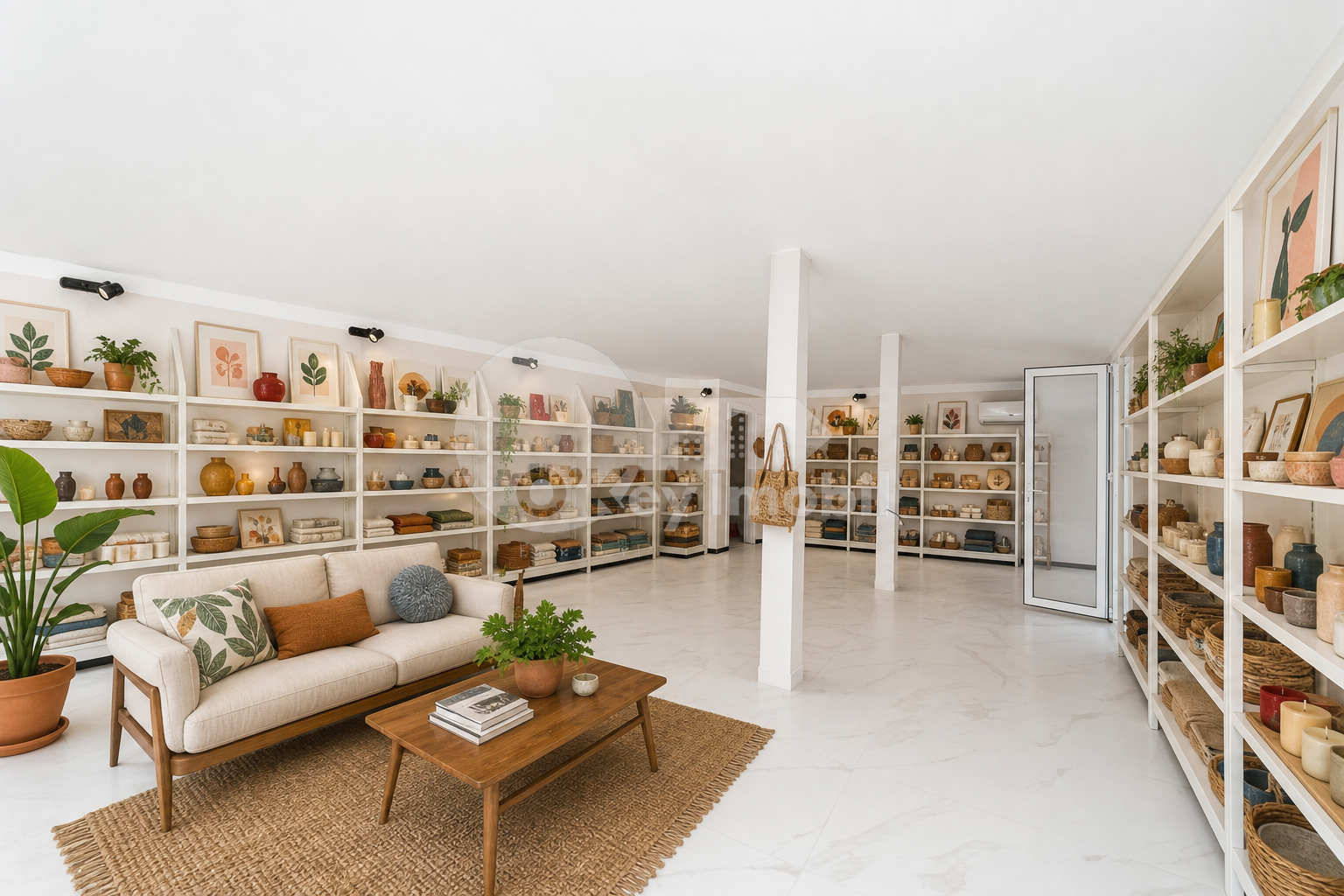 Interiorul principal al magazinului Atmosfera